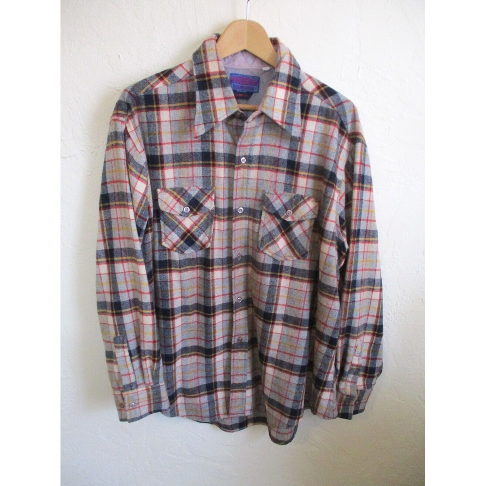 70's Bardon Ponderosa Wool/Nylon Shirt Size XL Camping/Hiking